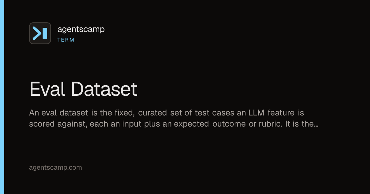Eval Dataset — AgentsCamp