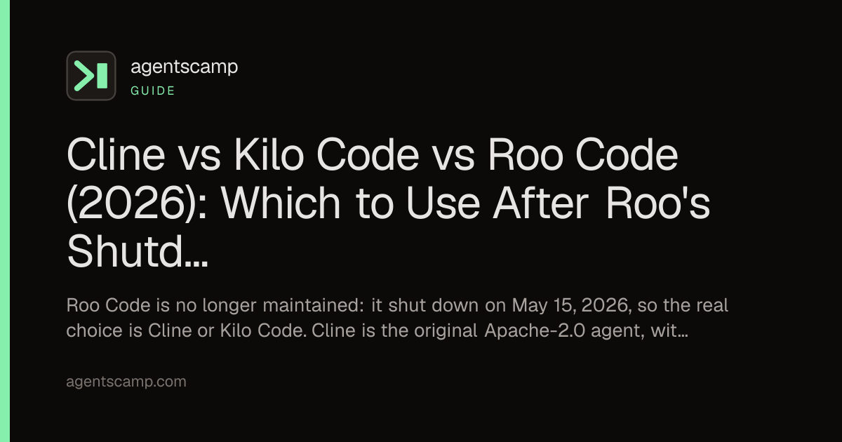 Cline vs Kilo Code vs Roo Code (2026): Which to Use Now Roo Is Gone ...